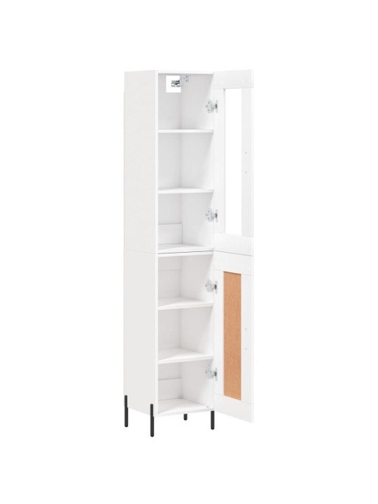 Skříň highboard bílá 34,5 x 34 x 180 cm kompozitní dřevo