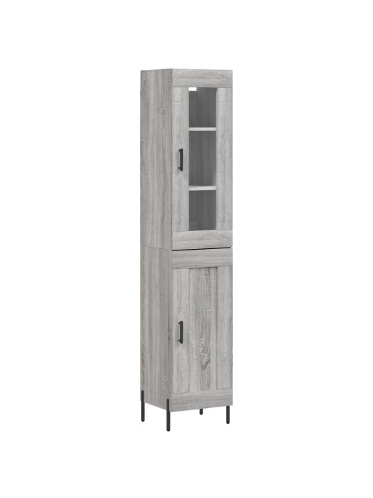 Skříň highboard šedá sonoma 34,5 x 34 x 180 cm kompozitní dřevo