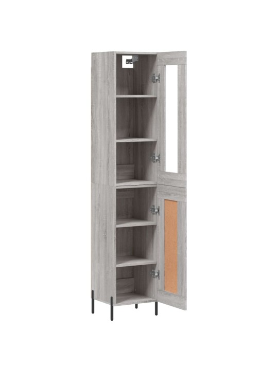 Skříň highboard šedá sonoma 34,5 x 34 x 180 cm kompozitní dřevo