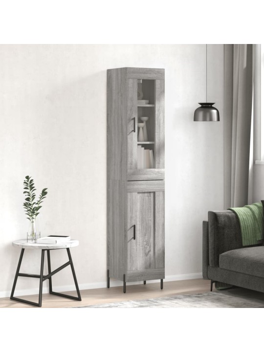 Skříň highboard šedá sonoma 34,5 x 34 x 180 cm kompozitní dřevo