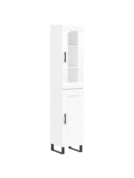 Skříň highboard bílá 34,5 x 34 x 180 cm kompozitní dřevo