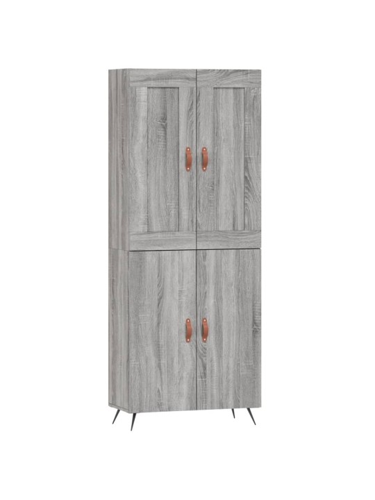Skříň highboard šedá sonoma 69,5 x 34 x 180 cm kompozitní dřevo
