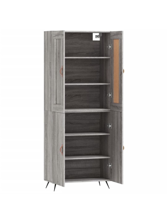 Skříň highboard šedá sonoma 69,5 x 34 x 180 cm kompozitní dřevo