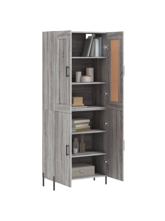Skříň highboard šedá sonoma 69,5 x 34 x 180 cm kompozitní dřevo