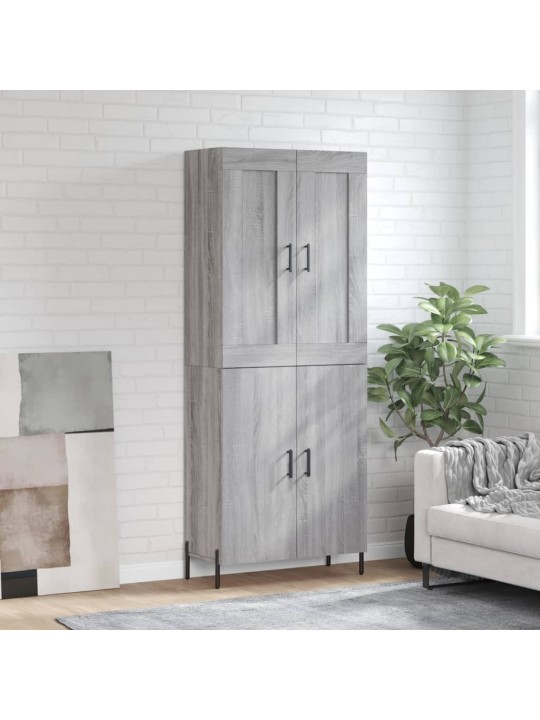 Skříň highboard šedá sonoma 69,5 x 34 x 180 cm kompozitní dřevo