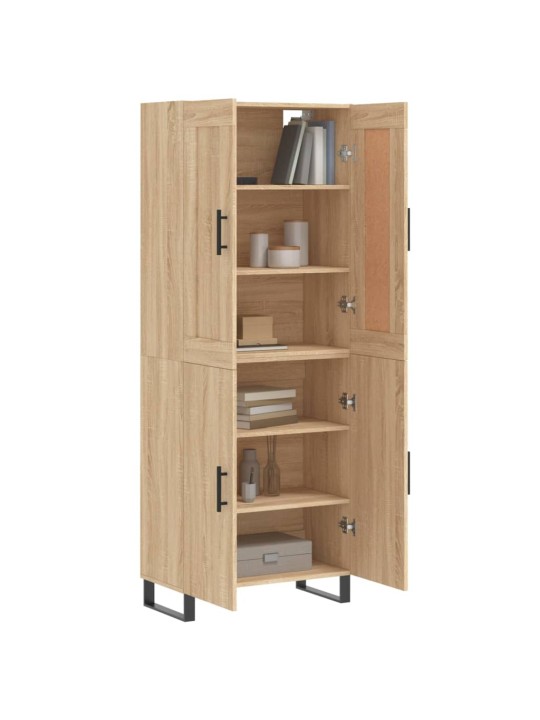 Skříň highboard dub sonoma 69,5 x 34 x 180 cm kompozitní dřevo