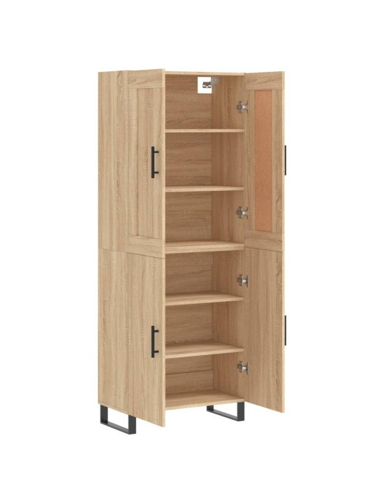 Skříň highboard dub sonoma 69,5 x 34 x 180 cm kompozitní dřevo