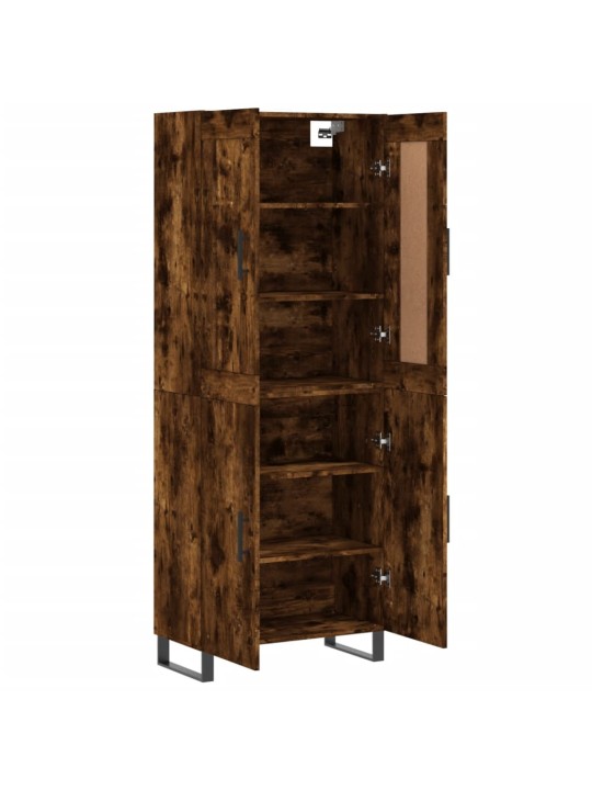 Skříň highboard kouřový dub 69,5 x 34 x 180 cm kompozitní dřevo