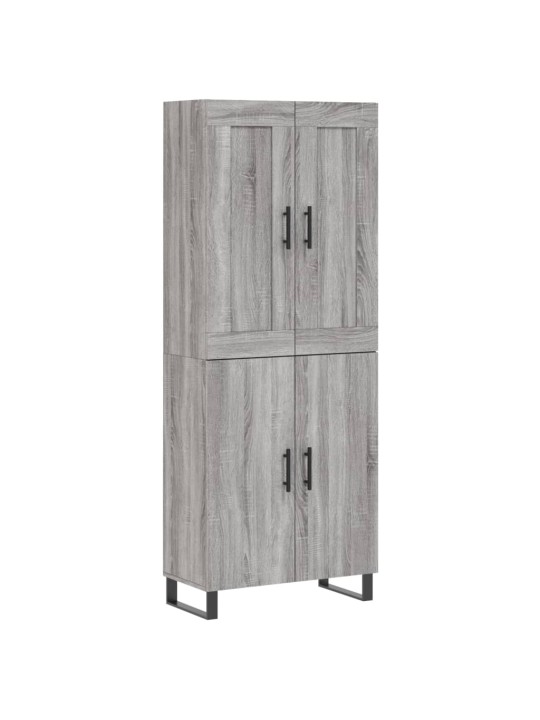 Skříň highboard šedá sonoma 69,5 x 34 x 180 cm kompozitní dřevo