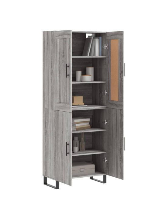 Skříň highboard šedá sonoma 69,5 x 34 x 180 cm kompozitní dřevo