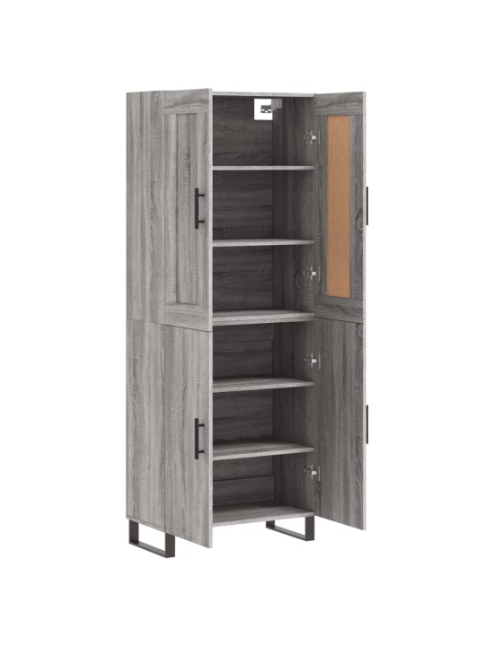 Skříň highboard šedá sonoma 69,5 x 34 x 180 cm kompozitní dřevo
