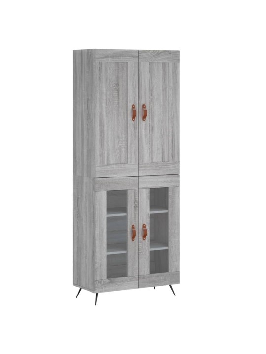 Skříň highboard šedá sonoma 69,5 x 34 x 180 cm kompozitní dřevo