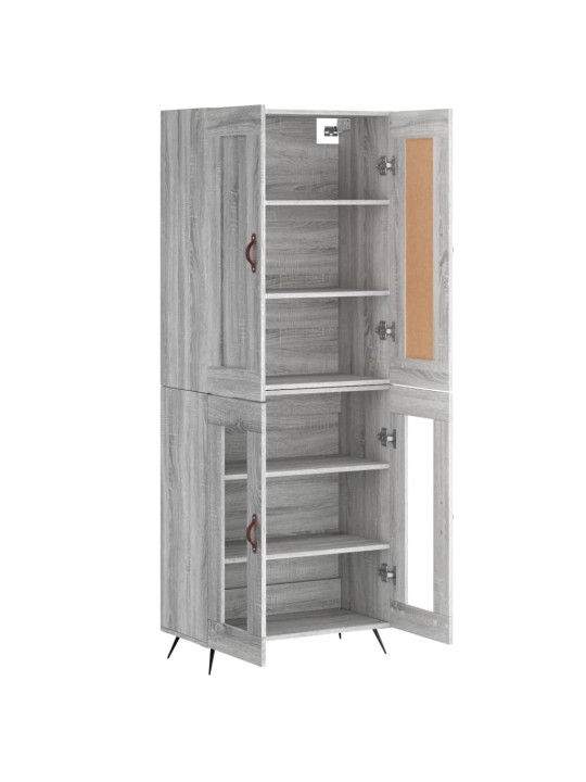 Skříň highboard šedá sonoma 69,5 x 34 x 180 cm kompozitní dřevo