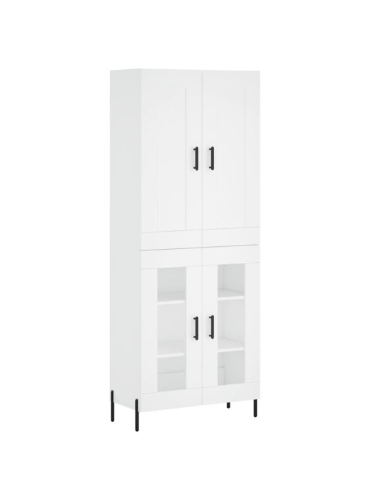 Skříň highboard bílá 69,5 x 34 x 180 cm kompozitní dřevo