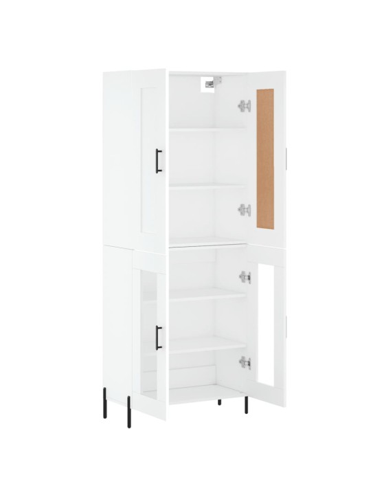 Skříň highboard bílá 69,5 x 34 x 180 cm kompozitní dřevo