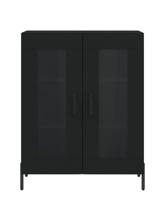 Skříň highboard černá 69,5 x 34 x 180 cm kompozitní dřevo