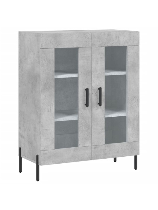 Skříň highboard betonově šedá 69,5x34x180 cm kompozitní dřevo