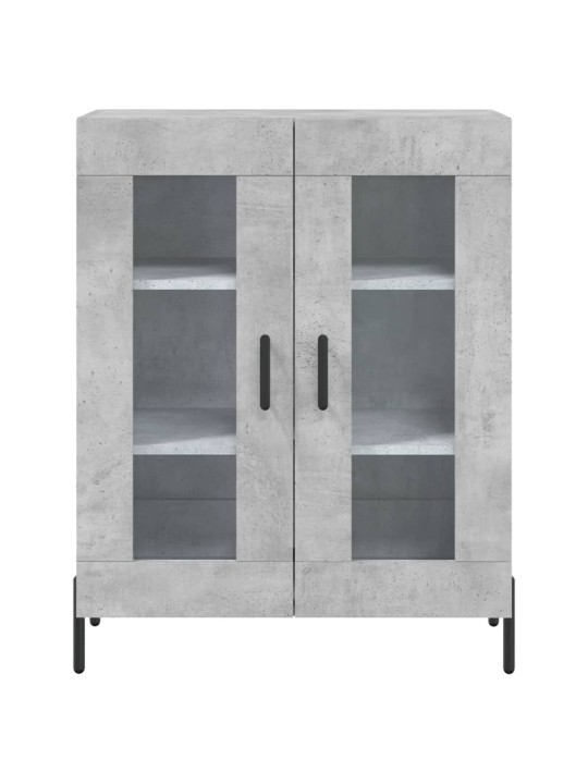 Skříň highboard betonově šedá 69,5x34x180 cm kompozitní dřevo