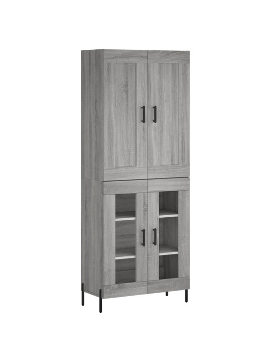 Skříň highboard šedá sonoma 69,5 x 34 x 180 cm kompozitní dřevo
