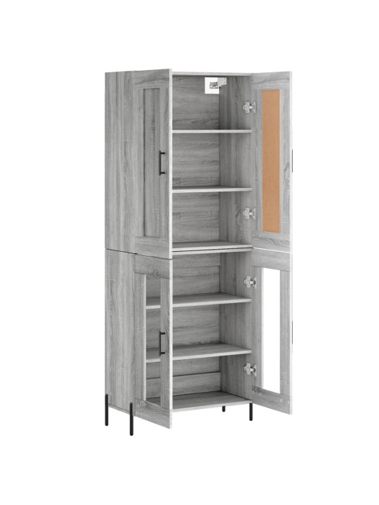 Skříň highboard šedá sonoma 69,5 x 34 x 180 cm kompozitní dřevo