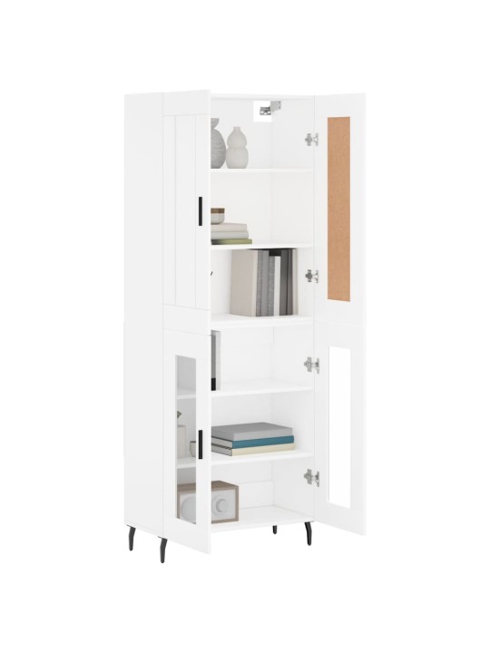 Skříň highboard bílá 69,5 x 34 x 180 cm kompozitní dřevo