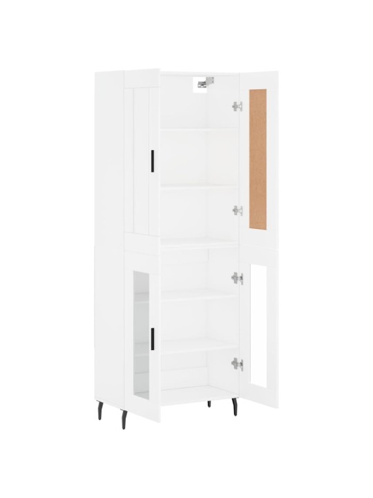 Skříň highboard bílá 69,5 x 34 x 180 cm kompozitní dřevo