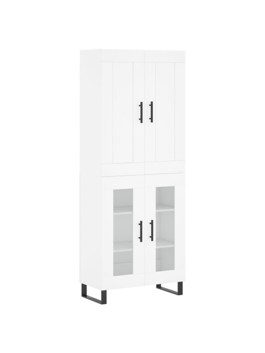 Skříň highboard bílá 69,5 x 34 x 180 cm kompozitní dřevo