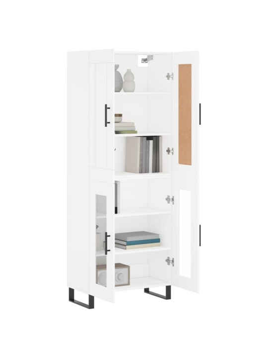 Skříň highboard bílá 69,5 x 34 x 180 cm kompozitní dřevo