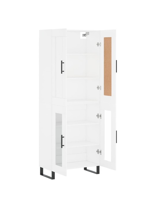 Skříň highboard bílá 69,5 x 34 x 180 cm kompozitní dřevo