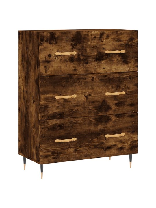 Skříň highboard kouřový dub 69,5 x 34 x 180 cm kompozitní dřevo