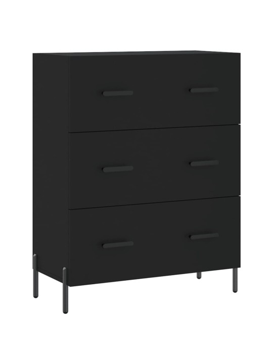 Skříň highboard černá 69,5 x 34 x 180 cm kompozitní dřevo