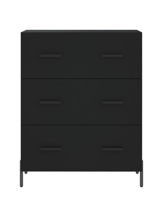 Skříň highboard černá 69,5 x 34 x 180 cm kompozitní dřevo