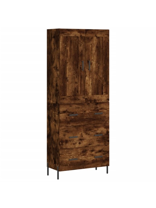 Skříň highboard kouřový dub 69,5 x 34 x 180 cm kompozitní dřevo