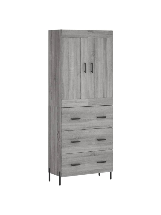 Skříň highboard šedá sonoma 69,5 x 34 x 180 cm kompozitní dřevo