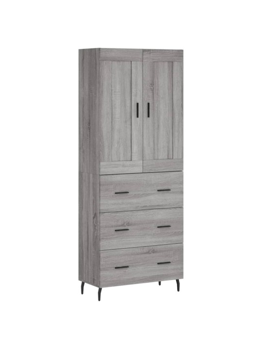 Skříň highboard šedá sonoma 69,5 x 34 x 180 cm kompozitní dřevo