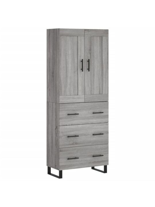 Skříň highboard šedá sonoma 69,5 x 34 x 180 cm kompozitní dřevo
