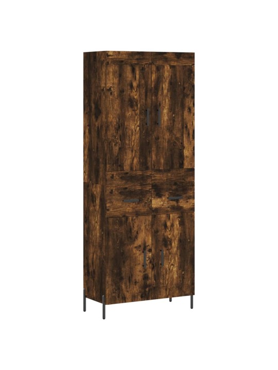 Skříň highboard kouřový dub 69,5 x 34 x 180 cm kompozitní dřevo