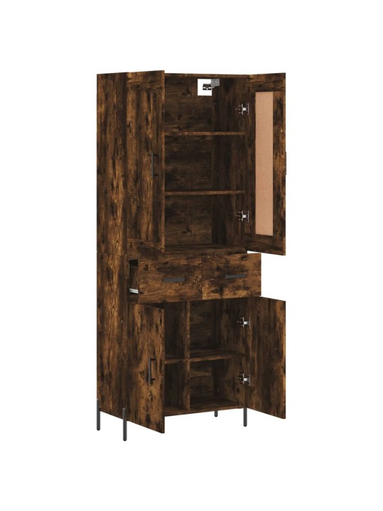 Skříň highboard kouřový dub 69,5 x 34 x 180 cm kompozitní dřevo