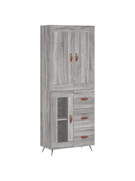 Skříň highboard šedá sonoma 69,5 x 34 x 180 cm kompozitní dřevo