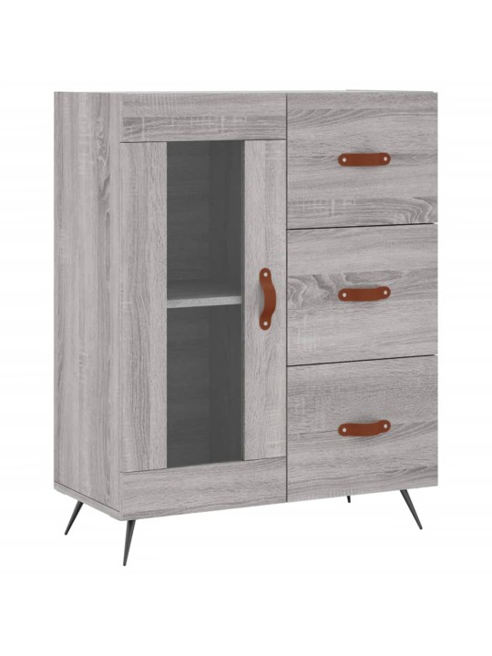 Skříň highboard šedá sonoma 69,5 x 34 x 180 cm kompozitní dřevo