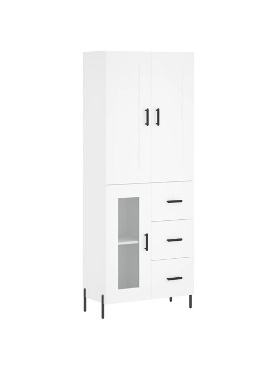 Skříň highboard bílá 69,5 x 34 x 180 cm kompozitní dřevo