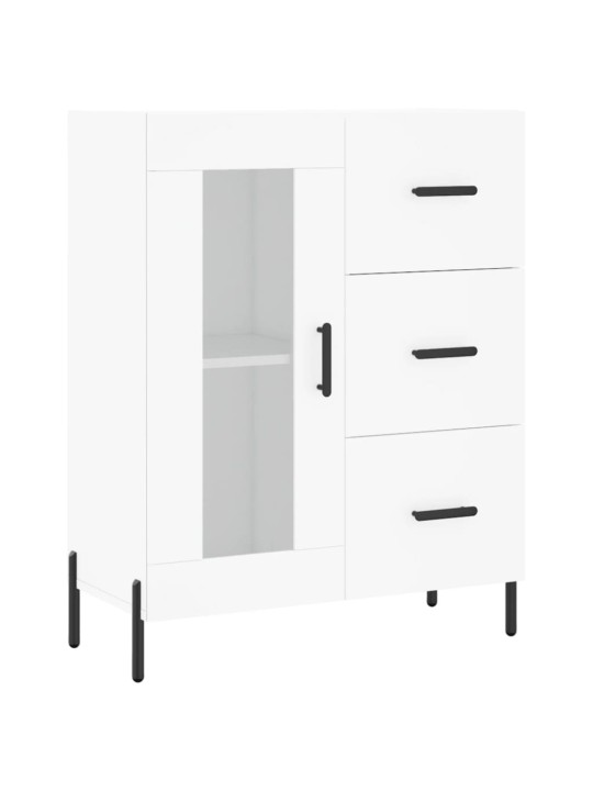 Skříň highboard bílá 69,5 x 34 x 180 cm kompozitní dřevo