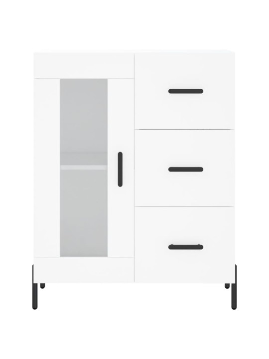 Skříň highboard bílá 69,5 x 34 x 180 cm kompozitní dřevo