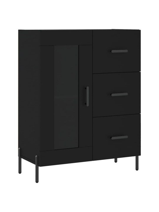 Skříň highboard černá 69,5 x 34 x 180 cm kompozitní dřevo