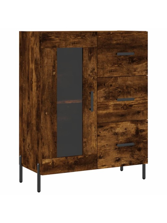 Skříň highboard kouřový dub 69,5 x 34 x 180 cm kompozitní dřevo