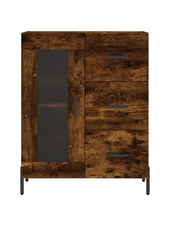 Skříň highboard kouřový dub 69,5 x 34 x 180 cm kompozitní dřevo