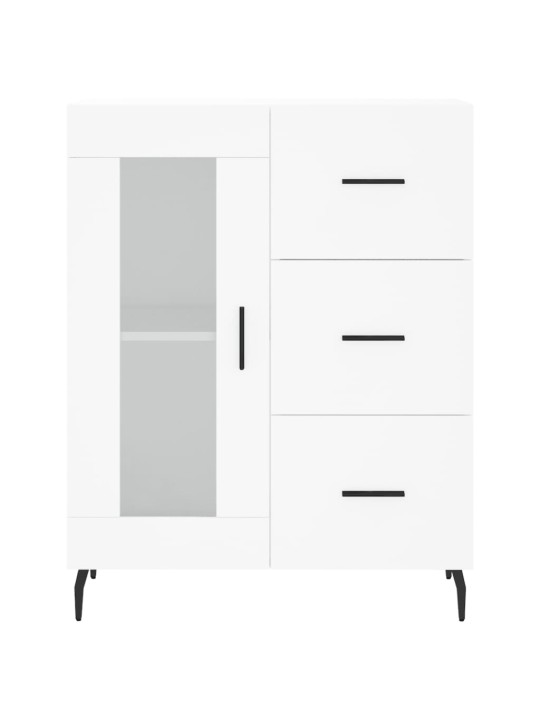 Skříň highboard bílá 69,5 x 34 x 180 cm kompozitní dřevo