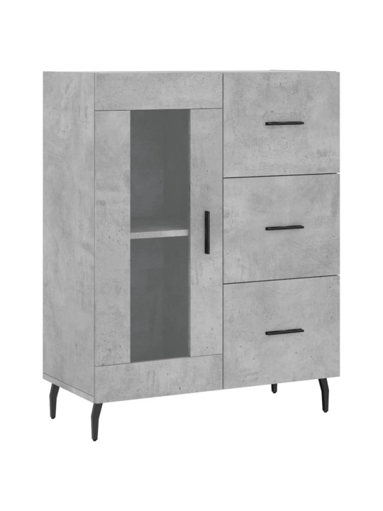 Skříň highboard betonově šedá 69,5x34x180 cm kompozitní dřevo