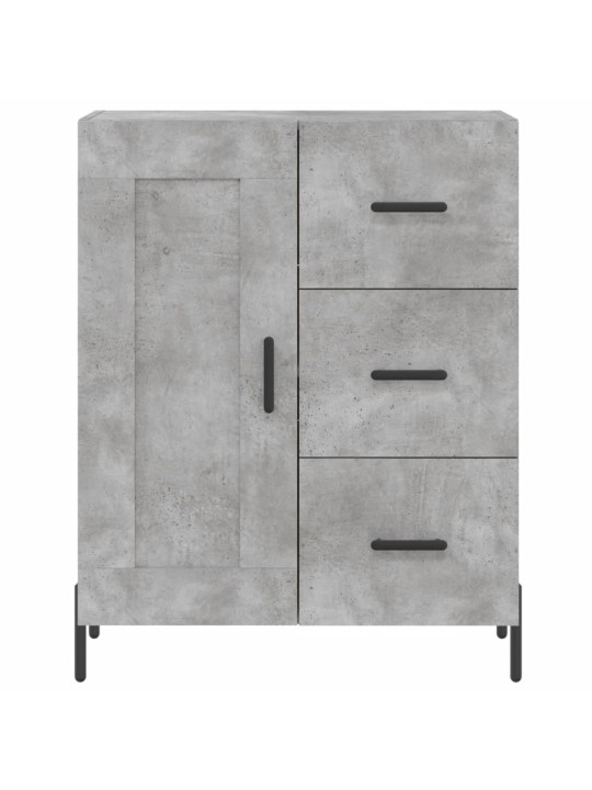 Skříň highboard betonově šedá 69,5x34x180 cm kompozitní dřevo