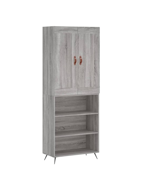 Skříň highboard šedá sonoma 69,5 x 34 x 180 cm kompozitní dřevo